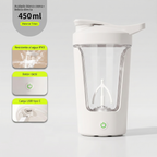 Shaker Eléctrico Portátil 450 ml con Carga USB-C
